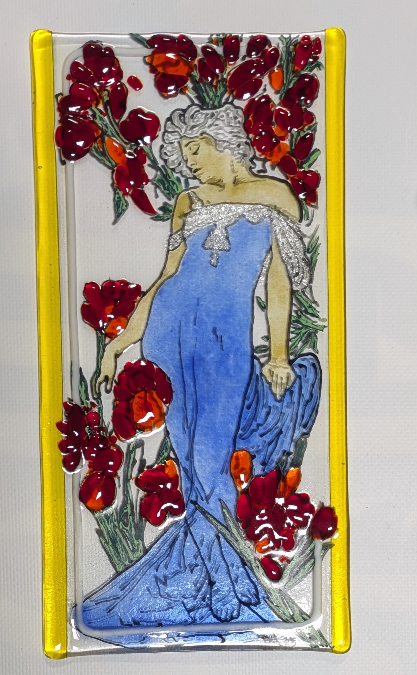 Mucha inspired Gass Art