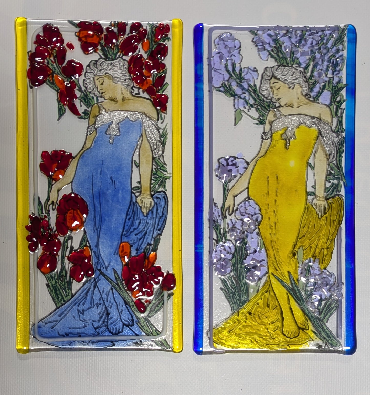 Mucha inspired Gass Art