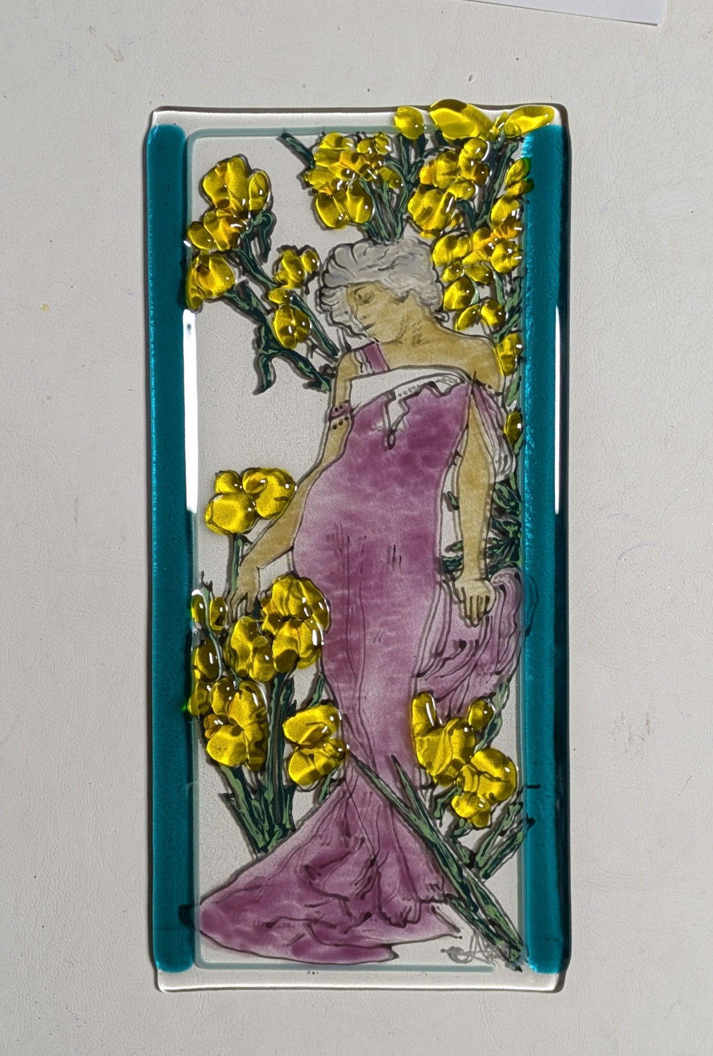 Mucha inspired Gass Art