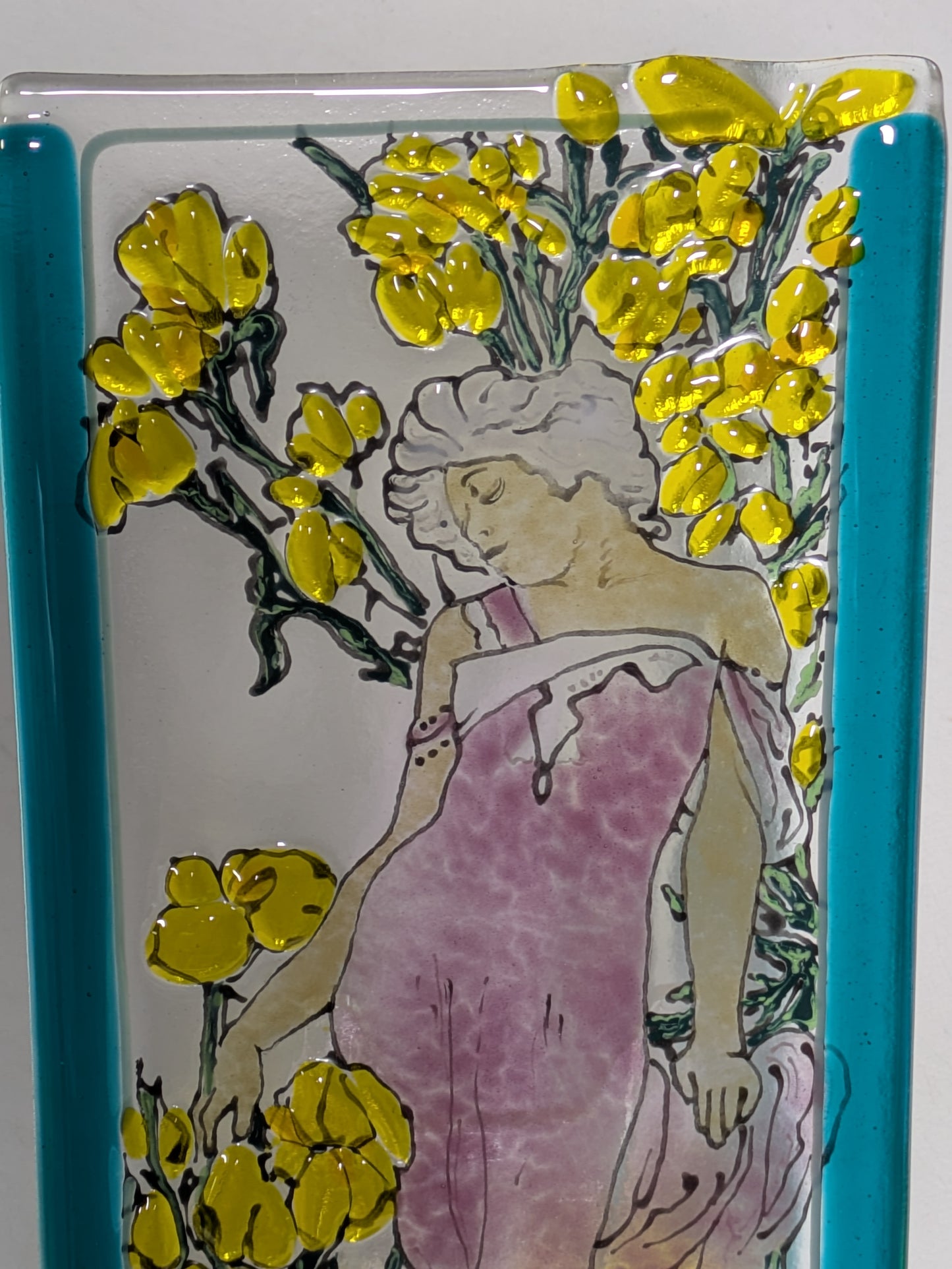 Mucha inspired Gass Art